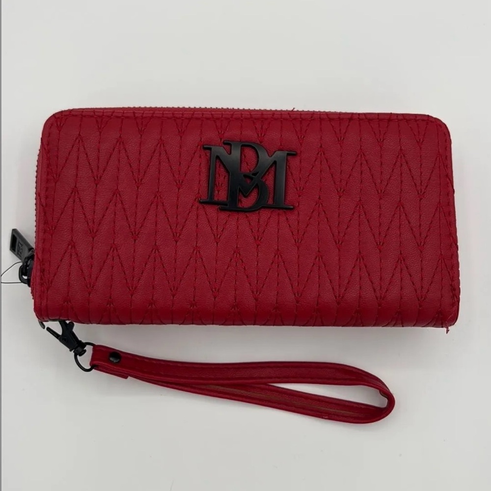 Badgley Mischka Red Quilted Wallet